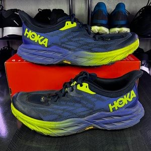 Hoka One One Speedgoat 5 Men’s Trail Running Shoes Blue 1123157/OSBN - 12.5D